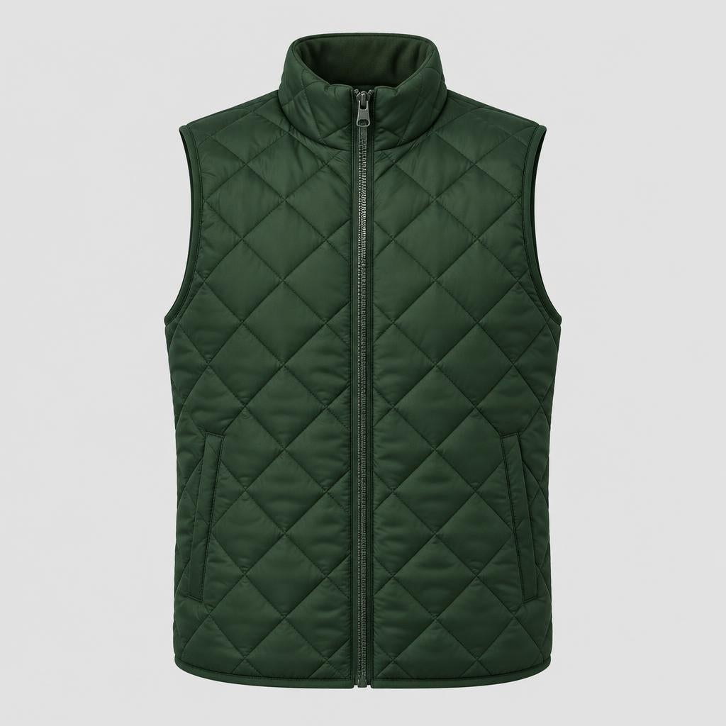 Chaleco Acolchado Verde Oscuro