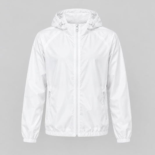 Rompeviento Blanco con Capucha